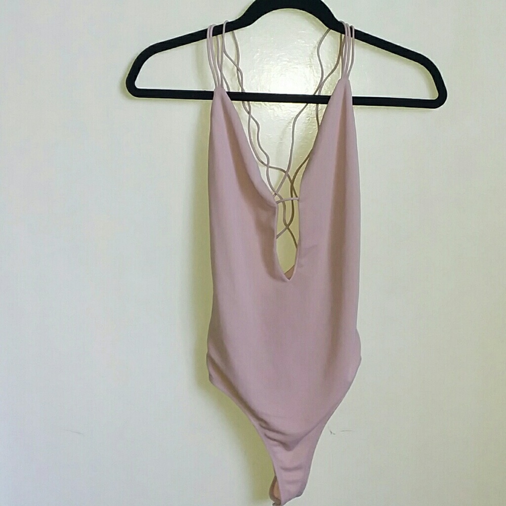 NWT Forever 21 • Mauve Knit Bodysuit • Size Small